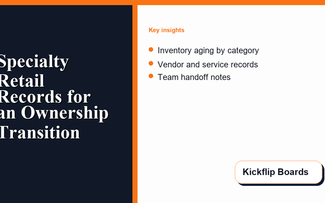 When a Specialty Retail Owner Needs a Broker Before an Ownership Transition